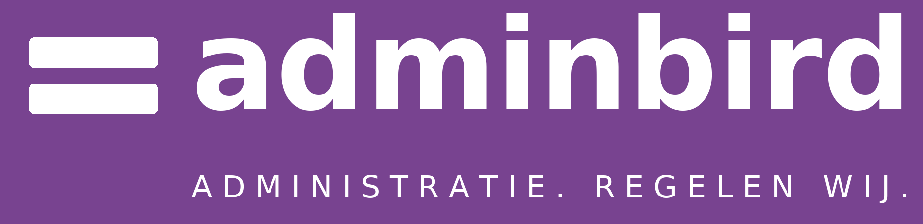 04 adminbird logo horizontaal wit paars e1788782729703